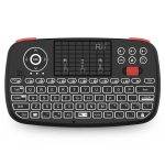 Rii Mini Keyboard Wireless 2.4GHz & Bluetooth with Touchpad, Scrollwheel, Media & L/R Keys i4