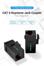 Vention NETWORK Keystone Jack CAT6 UTP Coupler Black IPGW0-5 (5-pack) - Image 2