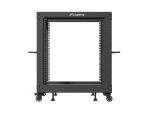 Lanberg Open Rack 19" 12U Adj.Depth 600-1000mm Black - Image 2