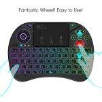 Rii Mini Keyboard Wireless 2.4GHz with Touchpad, Scrollwheel & Media Keys RGB X8 - Image 2