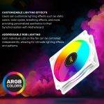 Armaggeddon Gaming Cooling Fan Set 4pcs ARGB KIT 6000 Pro White - Image 3