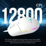 Armaggeddon Gaming Mouse Wired 12800CPI Silent RAVEN III SIGMA STEALTH White - Image 2