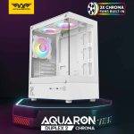 Armaggeddon Gaming Case M-ATX AQUARON DUPLEX 2 CHROMA White (3x Chroma Fans) - Image 2