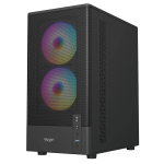 Armaggeddon Gaming Case M-ATX DEEPFREEZE DUPLEX 2 Black 3x ARGB Fans - Image 2