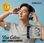 SonicGear Headphones Bluetooth Fabric + Foldable AIRPHONE 7 Mauve - Image 2