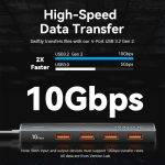 Vention IT HUB USB-A 3.2 4xA + USB-C Power Port CHOBB - Image 2