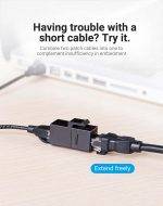 Vention NETWORK Keystone Jack CAT6 UTP Coupler Black IPGW0-5 (5-pack) - Image 3