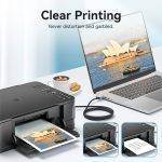 Vention IT Cable USB-A 2.0 to USB-B Printer Braided 10.0m Aluminium Grey CTTHL - Image 3