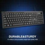 Rii Keyboard Wired Ultra-Slim Silent Full Sized RK907 - Image 6