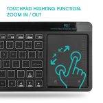 Rii Mini Keyboard Wireless 2.4GHz & Bluetooth with Large Touchpad & Media Keys RGB K18S - Image 4