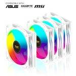 Armaggeddon Gaming Cooling Fan Set 4pcs ARGB KIT 6000 Pro White - Image 4