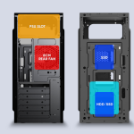 Alcatroz PC Case M-ATX FUTURA MILLENIA ECO M800 PRO with 250W PSU - Image 3