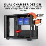 Armaggeddon Gaming Case ATX AQUARON X-Curve GiGa 10 E X10 With 10x ARGB Fans Black - Image 3