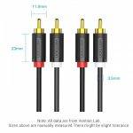 Vention AUDIO 2RCA to 2RCA M-M Cable 2.0m BCMBH - Image 3