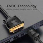 Vention HDMI Cable to DVI 24+1 BiDirection 1.5m ABFBG - Image 3