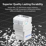 Vention NETWORK Keystone Jack CAT6 UTP 180 degrees White IRHW0 - Image 4
