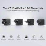 Unitek Charge Wall Travel GaN 65W USBCx1 USBAx1 HDMIx1 P1242 Black - Image 5