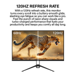 Armaggeddon Gaming Monitor 22'' FHD 120Hz 1ms PXP22G Black - Image 2