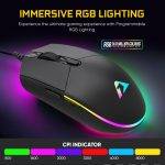 Armaggeddon Gaming Mouse Wired 12800CPI Silent RAVEN III SIGMA STEALTH Black - Image 4