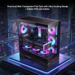 Armaggeddon Gaming Case ATX AQUARON XTREME X10 With 10x ARGB Fans - Image 3