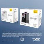 Armaggeddon Gaming Case M-ATX AQUARON DUPLEX 2 CHROMA Black (3x Chroma Fans) - Image 4