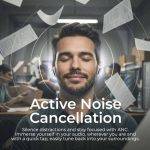 SonicGear Earphones Bluetooth ANC+Display EarPump Jewel Q3 White - Image 4