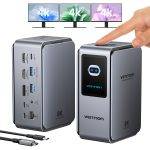 Vention IT HUB 13-in-1 8K Triple Monitor Docking Station with Digital Display TFXH0 - Image 2
