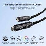 Unitek UC USB-C Fiber Optic 8K Cable 10Gbps 60W PD 10.0m C14178A-10M - Image 4
