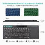 Rii Mini Keyboard Wireless 2.4GHz & Bluetooth with Large Touchpad & Media Keys RGB K18S - Image 3