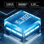 Armaggeddon Gaming Mouse Wired 12000CPI Silent , HUANO Switches FALCON V STEALTH Black - Image 5