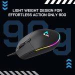 Armaggeddon Gaming Mouse Wired 12800CPI Silent RAVEN III SIGMA STEALTH Black - Image 5