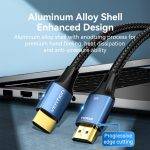 Vention HDMI Cable 2.1 8K60Hz Braided 2.0m Aluminium Blue ALGLH - Image 4