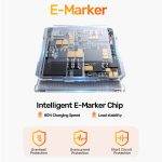 Unitek UC USB-C 4.0 M-M Cable & Keychain 0.13m 240W+40G+8K C14179A-0.13M - Image 5