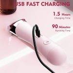 Enchen Body Hair Trimmer A4 USB-C 400mAh Pink - Image 2