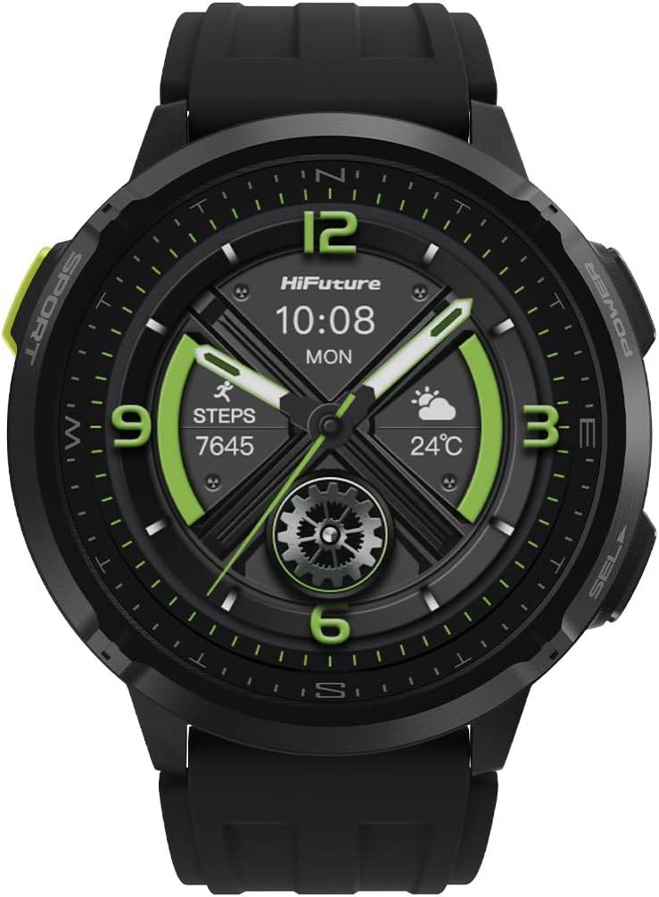 HiFuture Adventure GPS SmartWatch with AMOLED & Compass MIX3 Black