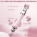 Enchen Body Hair Trimmer A4 USB-C 400mAh Pink - Image 6