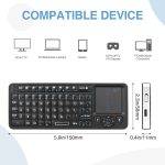 Rii Mini Keyboard Wireless 2.4GHz & Bluetooth with Touchpad K06 - Image 5