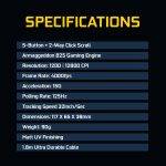 Armaggeddon Gaming Mouse Wired 12800CPI Silent RAVEN III SIGMA STEALTH Black - Image 6