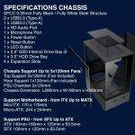 Armaggeddon Gaming Case M-ATX AQUARON NEMO Black (3x Chroma Fans & 250W 80+ PSU) - Image 5