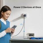 Unitek Charge Wall GaN 45W USBCx2 UK P1129 Black - Image 5