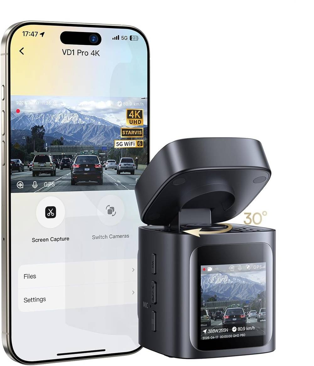 Baseus Car Dashcam Front 4K PrimeTrip VD1 Pro Black