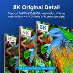 Vention HDMI Cable 2.1 8K60Hz Braided 1.0m Aluminium Blue ALGLF - Image 6