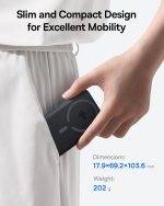 Baseus Powerbank Wireless 22.5W 10000mAh Qi2 EnerFill FM12 Black - Image 6