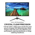 Armaggeddon Gaming Monitor 22'' FHD 120Hz 1ms PXP22G Black - Image 6