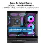 Armaggeddon Gaming Case ATX AQUARON XTREME X10 With 10x ARGB Fans - Image 6