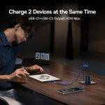 Baseus Charger Wall 45W 2x TYPE C PicoGo AN13 EU Cosmic Black - Image 5