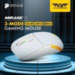 Armaggeddon Gaming Mouse Wired+2.4G+BT Recharge 600mAh MIRAGE-VI White - Image 2