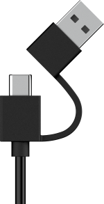 Genius PC Speakers 2.0 USB Audio 4W RMS USB-A+C SP-HF300U Black - Image 6