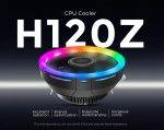 Alseye H120Z 4 PWM Pin CPU Cooler RGB Effect - Image 2