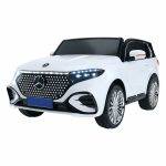 παιδικό αυτοκίνητο Mercedes E005MM λευκό 12V με LED φώτα και 4 μοτέρ SUV